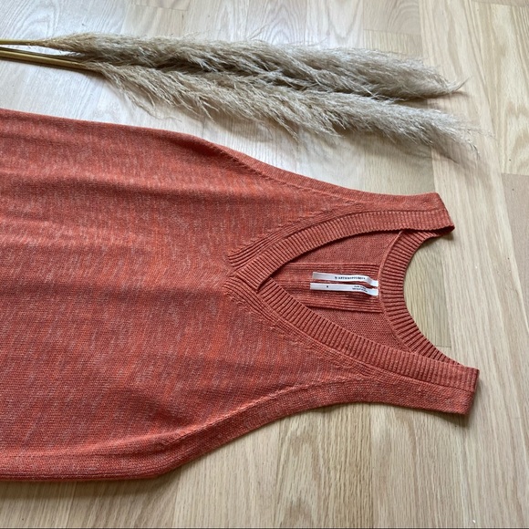 Anthropologie Sleeveless Knit Top in Rust - Picture 4 of 9